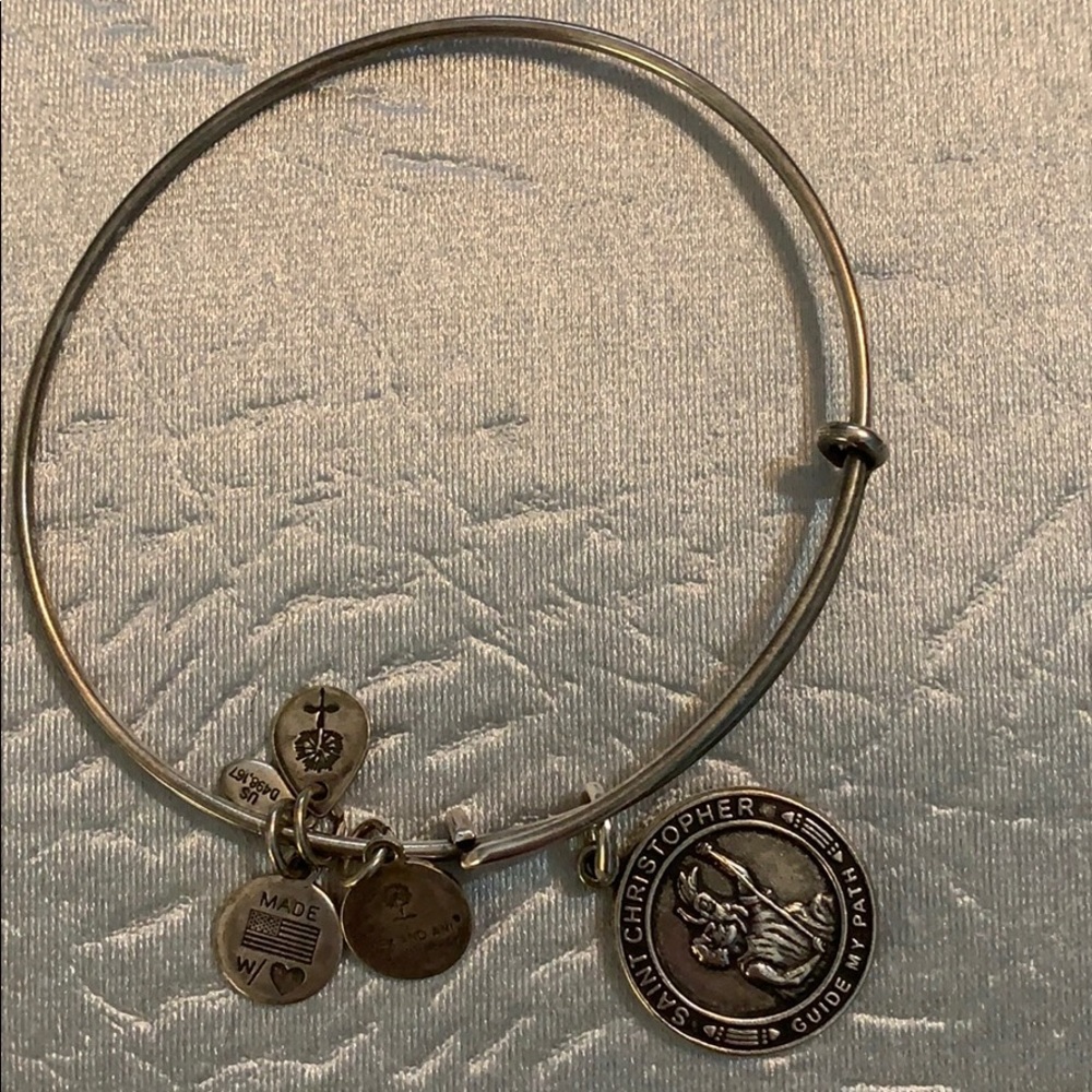 Alex And Ani Bracelet ~ Silver ~ St. Christopher